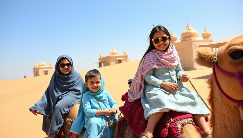 Camel rides for families Dubai