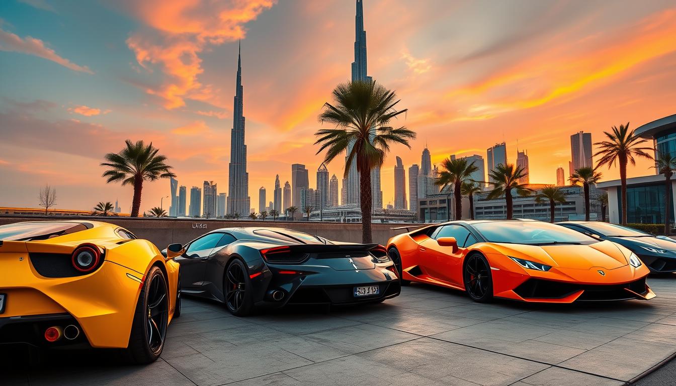 Luxury sports cars Dubai